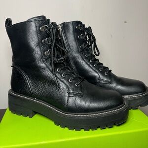 Black Leather Women's Boots
